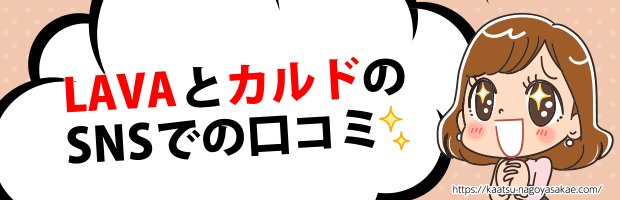 LAVAカルドSNS口コミ